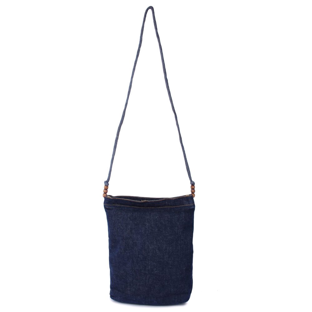 Denim Patch Sling Bag - Image 3