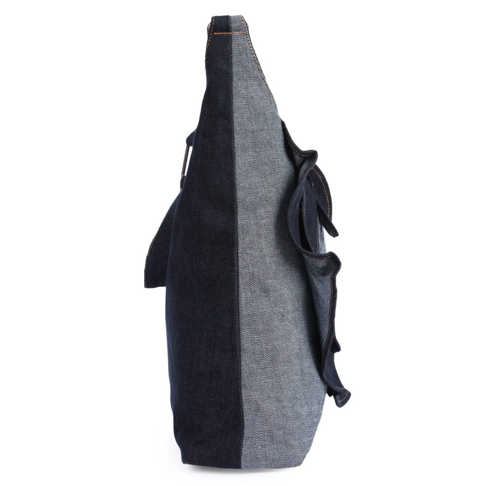 Denim Flower Tote Bag - Image 10
