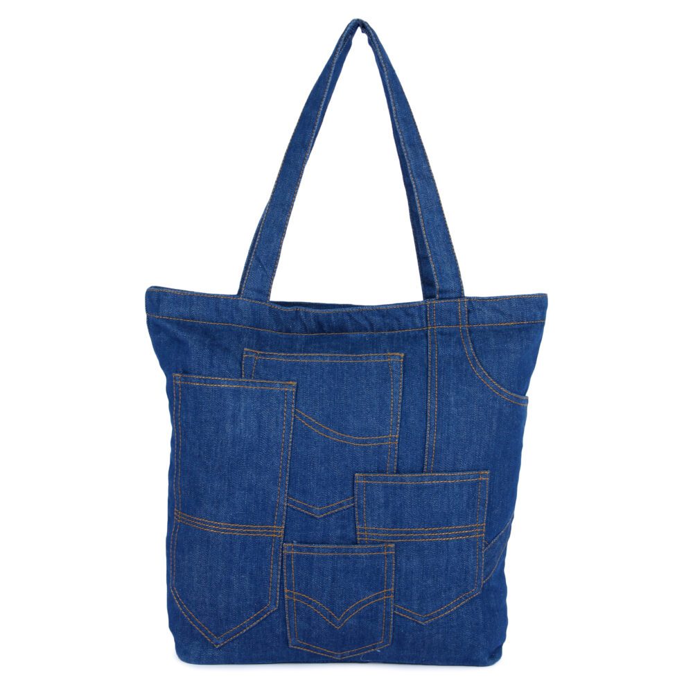 Denim Pocket Tote Bag