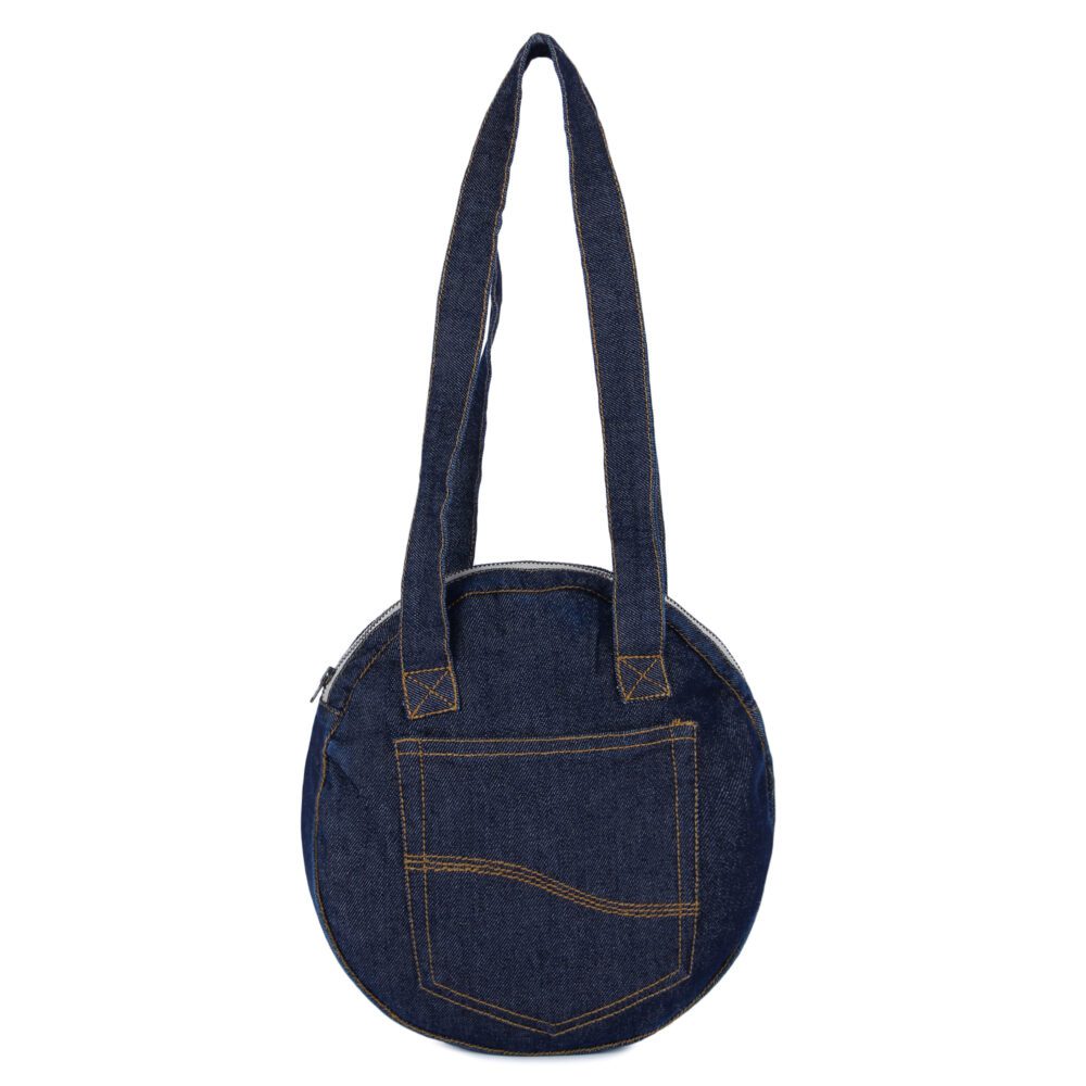 Stylish Denim Round Bag