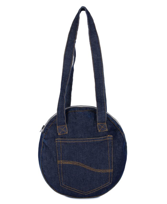 Stylish Denim Round Bag