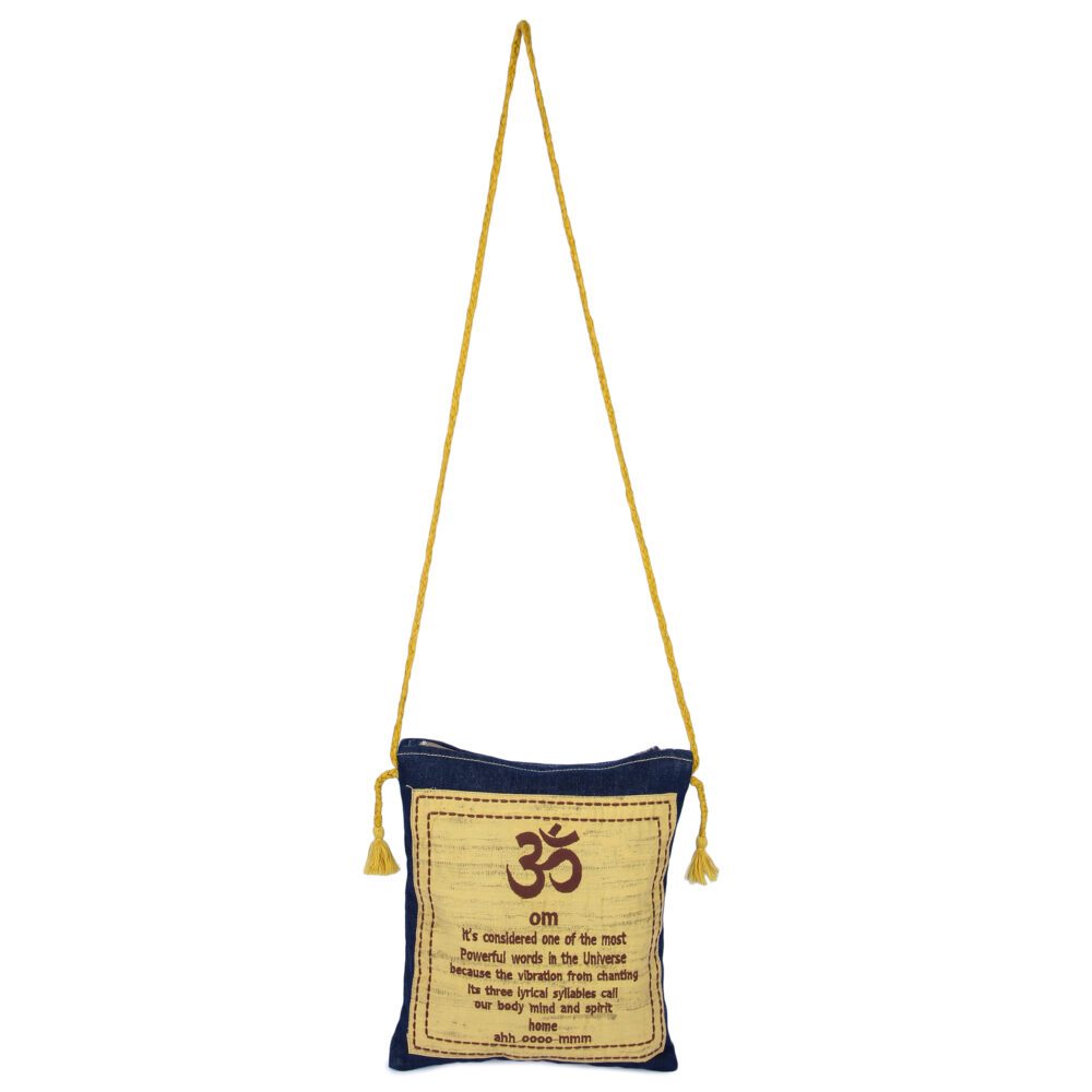 Denim Embriodery Sling Bag