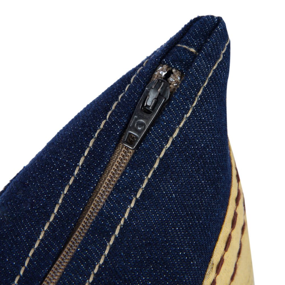 Denim Embroidery Sling Bag - Image 4