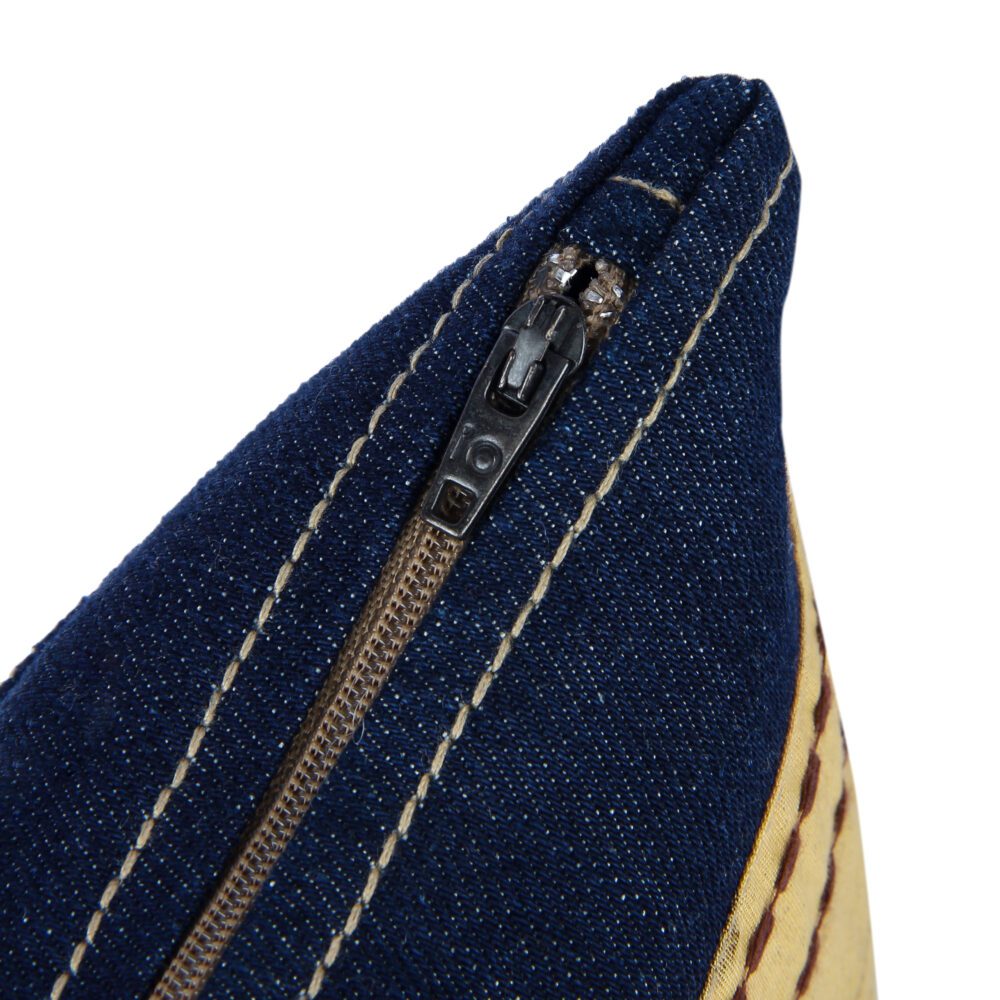 Denim Embroidery Sling Bag - Image 4