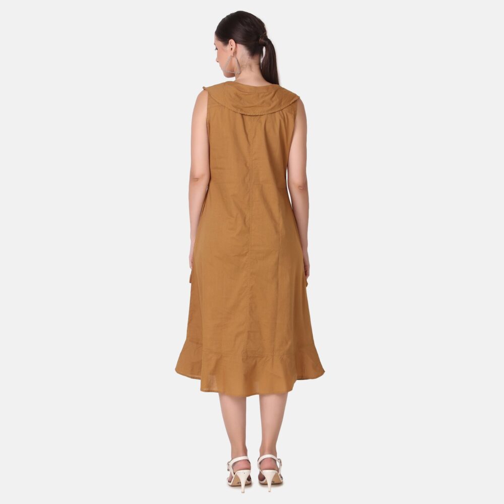 Cotton Satin Dress - Grace Meets Comfort by Pose India - Image 2