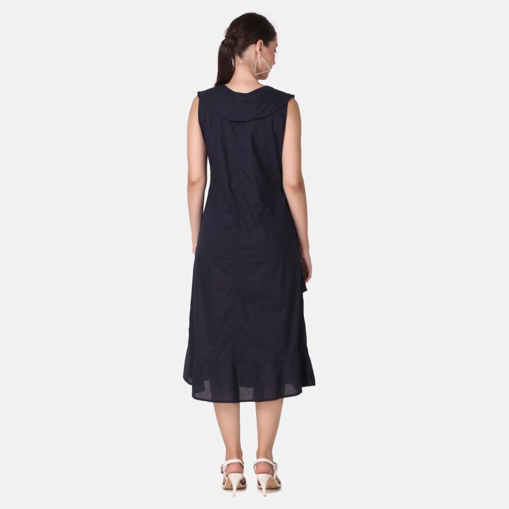 Cotton Satin Dress - Grace Meets Comfort by Pose India - Image 9