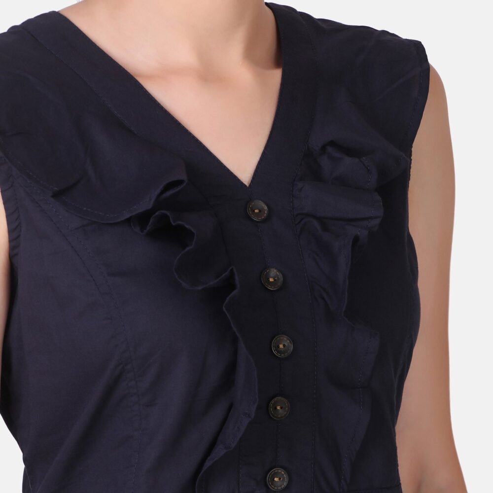 Cotton Satin Dress - Grace Meets Comfort by Pose India - Image 13