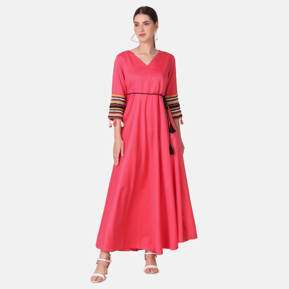 Cotton Satin Dress
