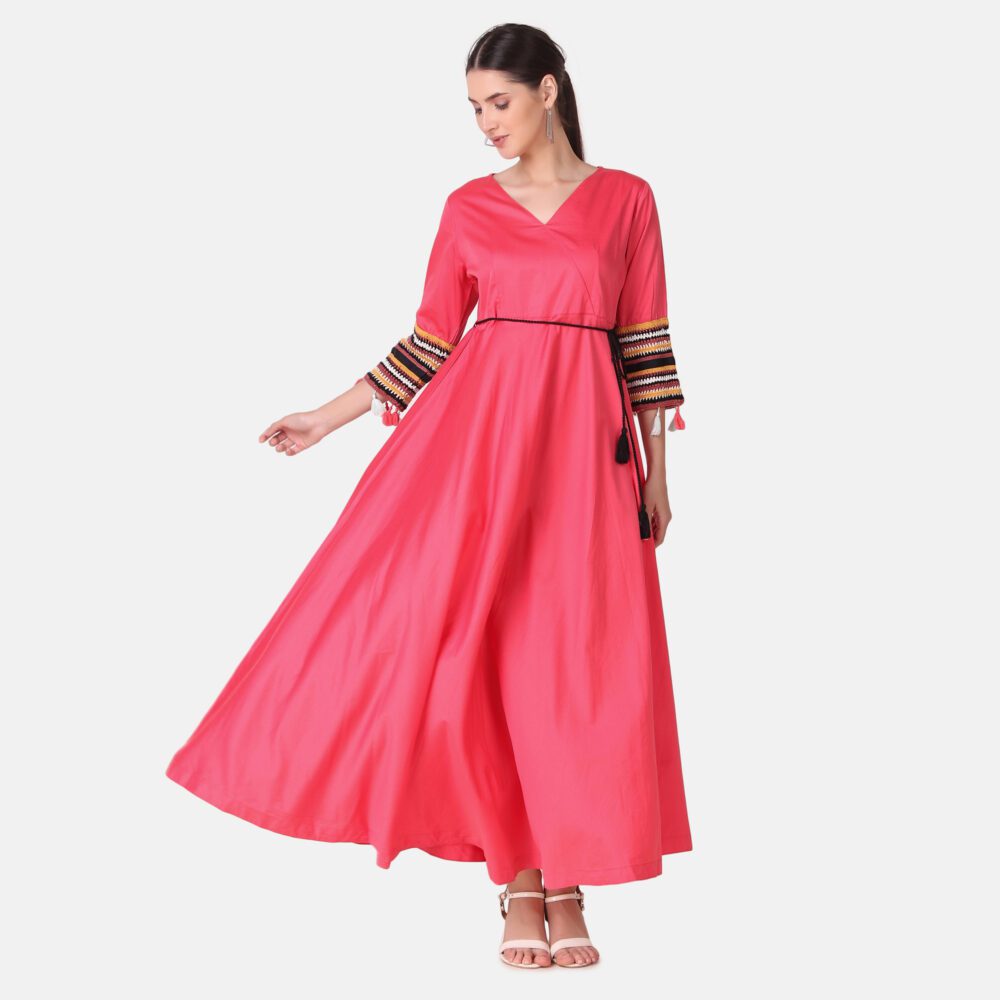 Cotton Satin Dress - Image 3
