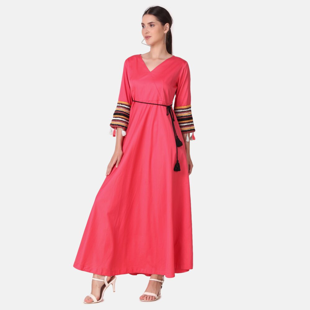 Cotton Satin Dress - Image 4