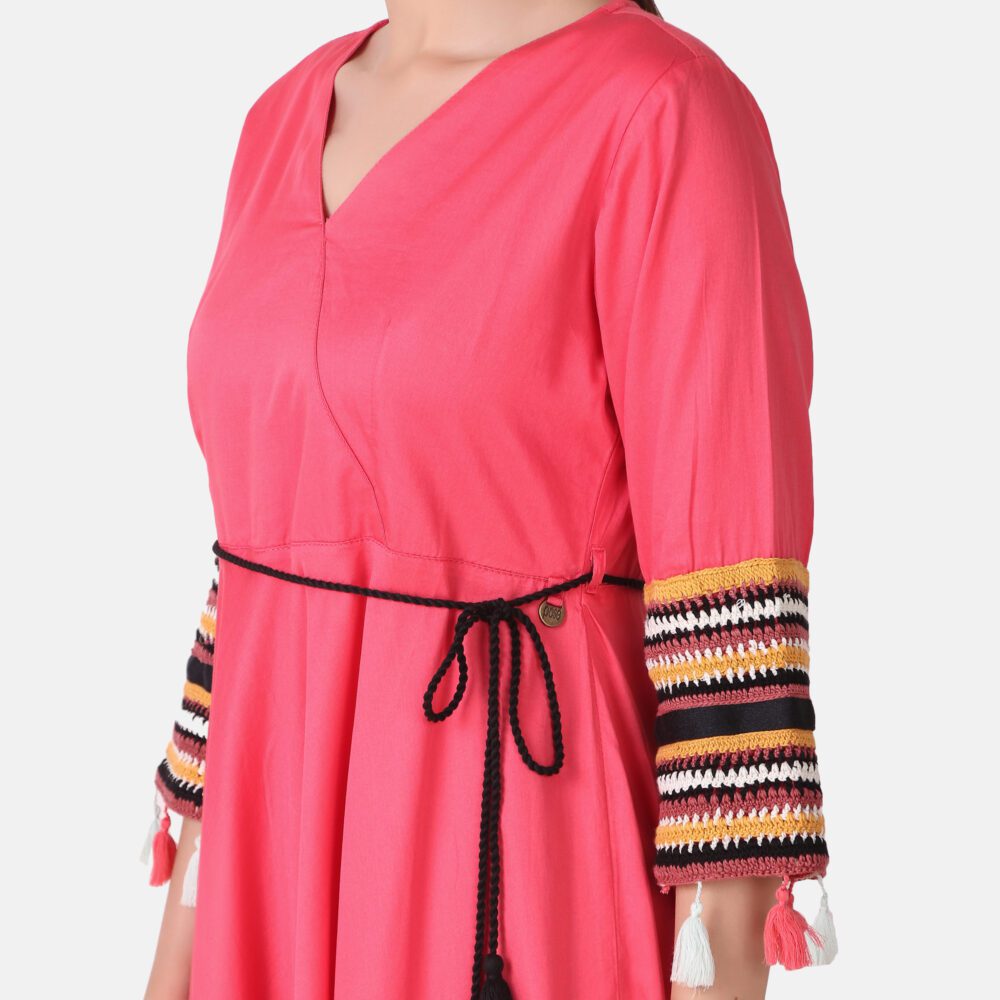 Cotton Satin Dress - Image 6