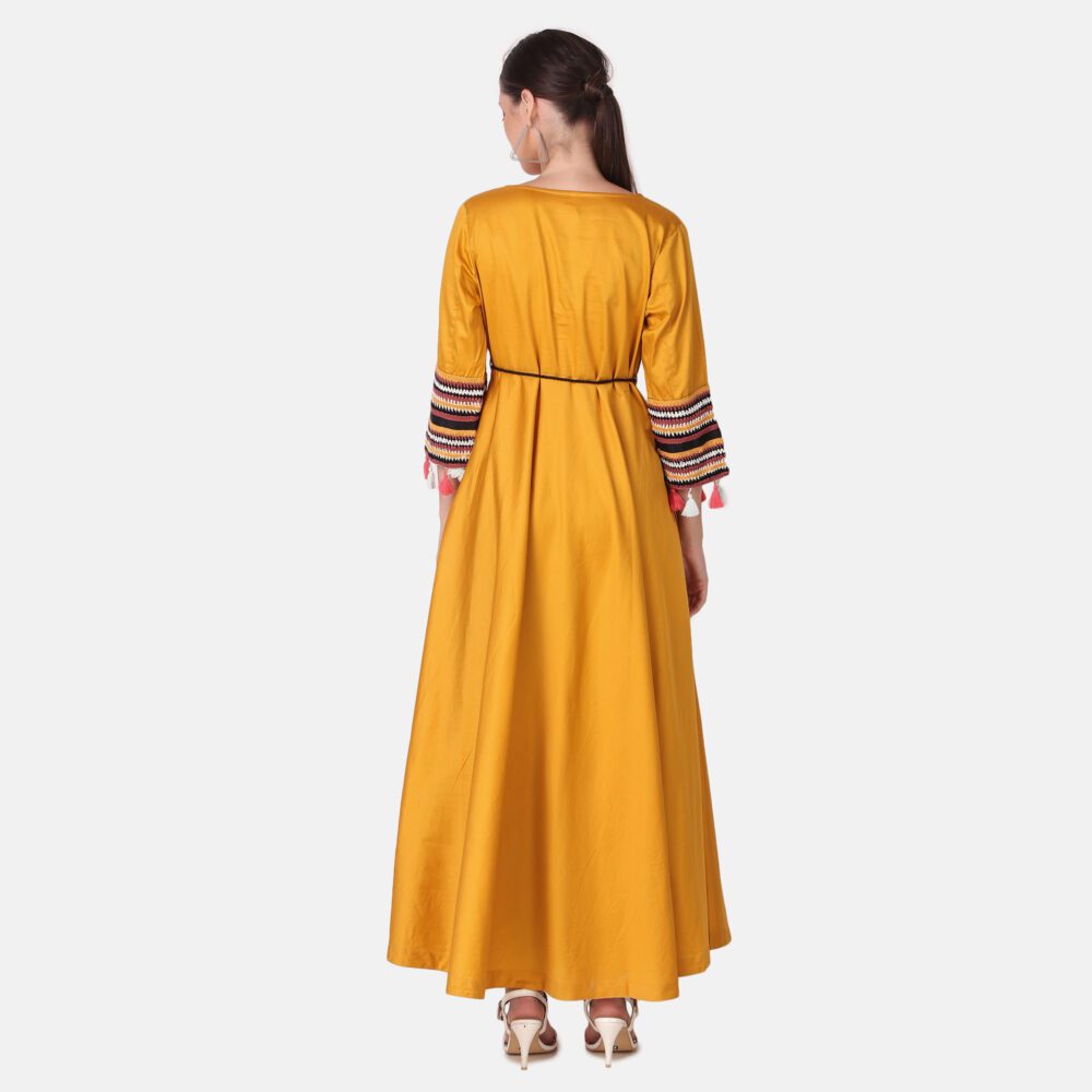 Cotton Satin Dress - Image 7