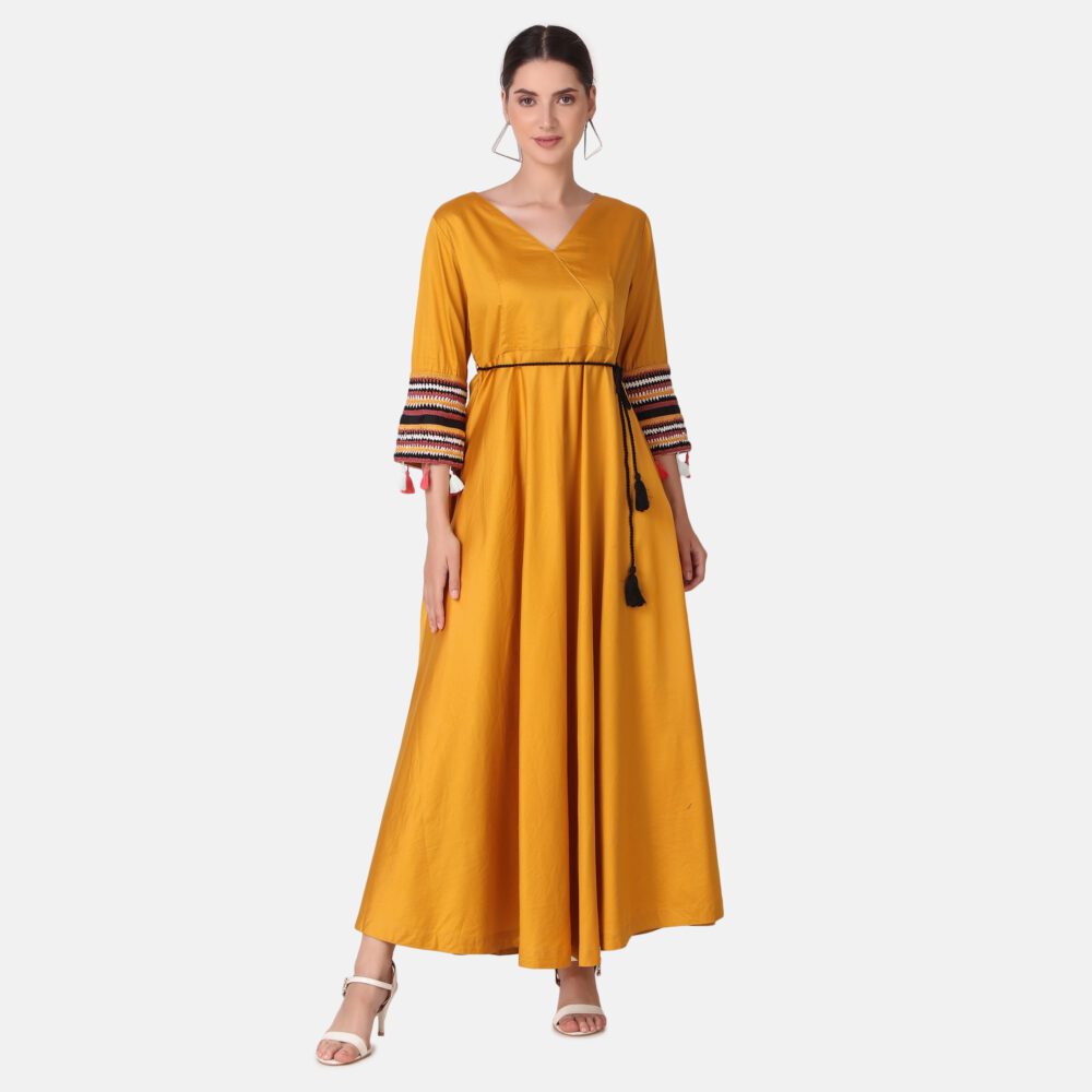Cotton Satin Dress - Image 8