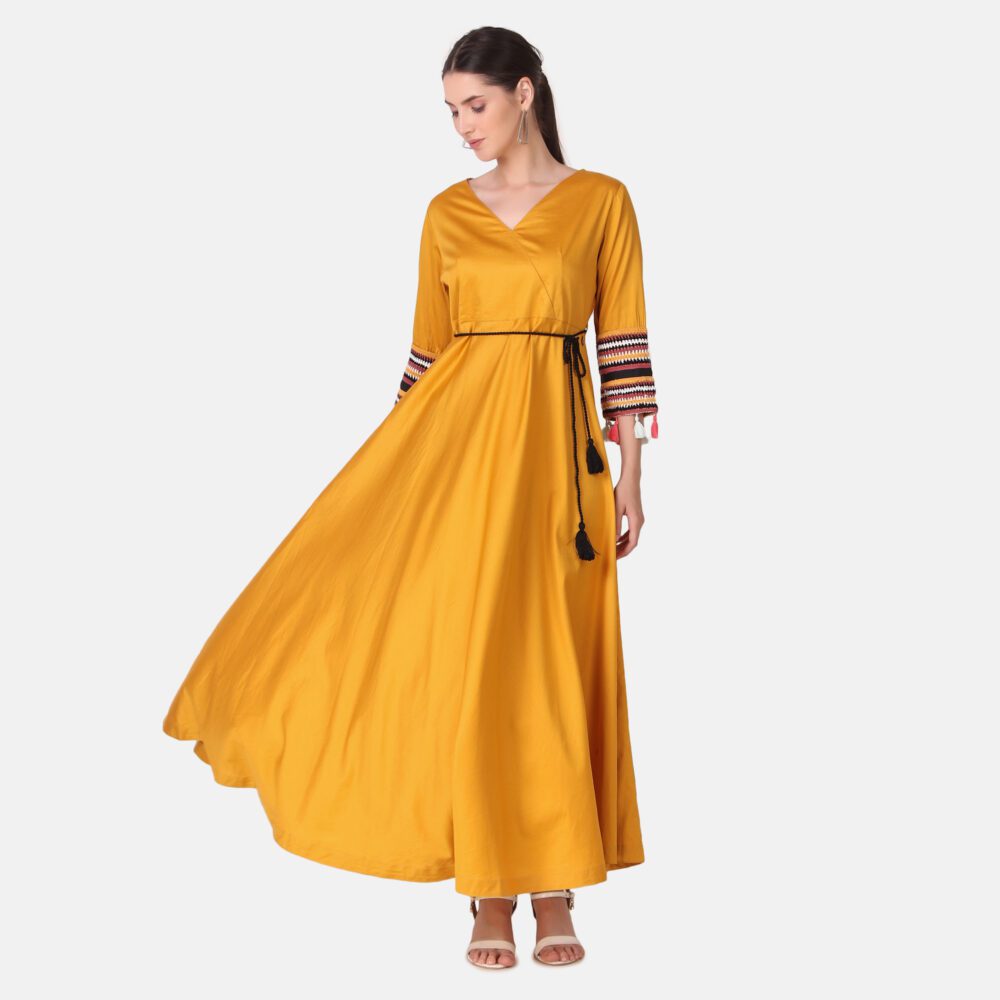 Cotton Satin Dress - Image 9