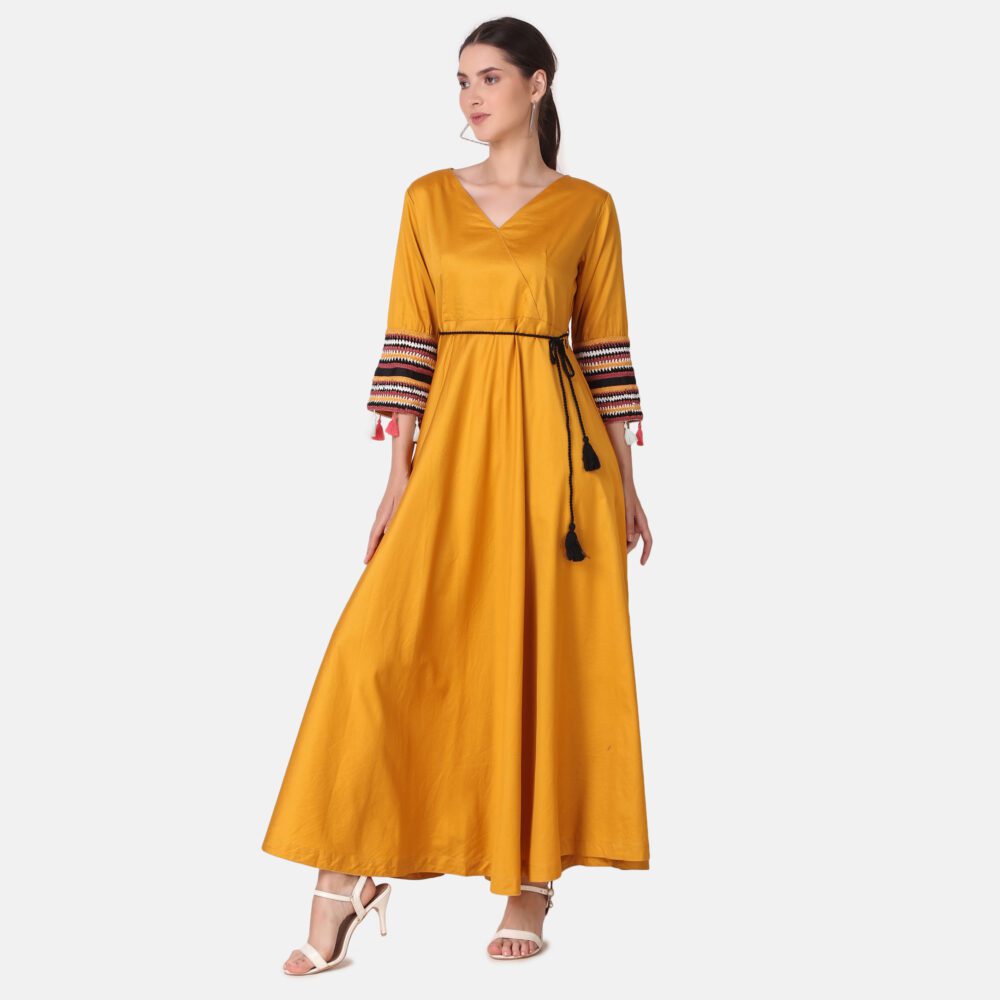 Cotton Satin Dress - Image 10