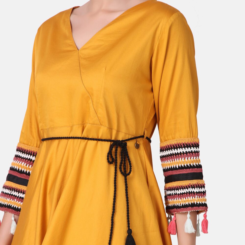 Cotton Satin Dress - Image 12