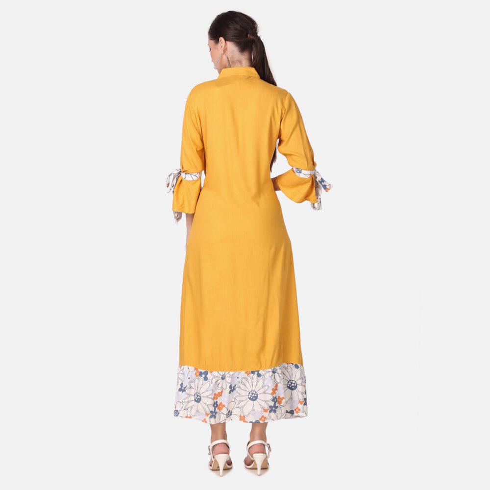 Rayon Front Slit Dress - Image 2