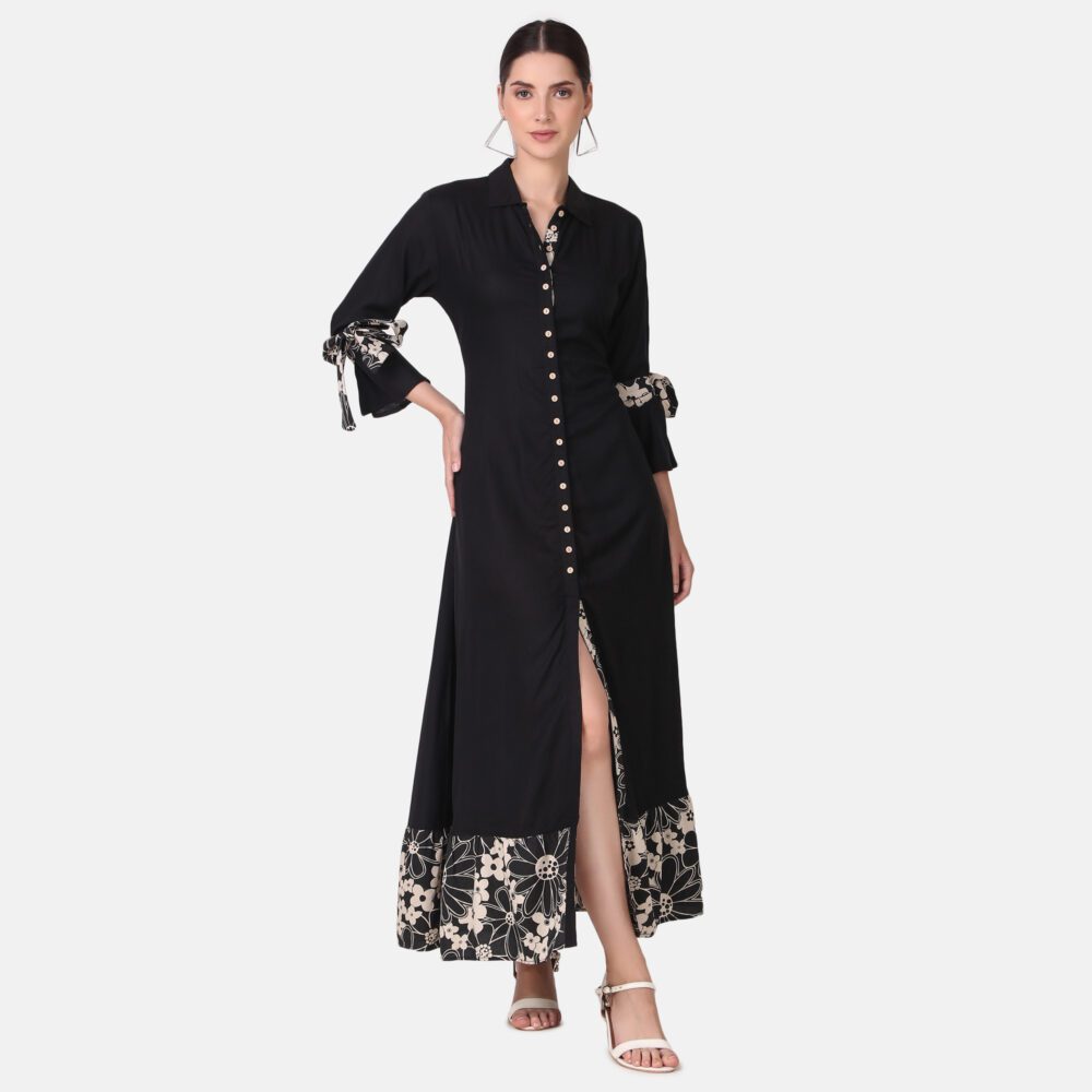 Rayon Front Slit Dress - Image 8