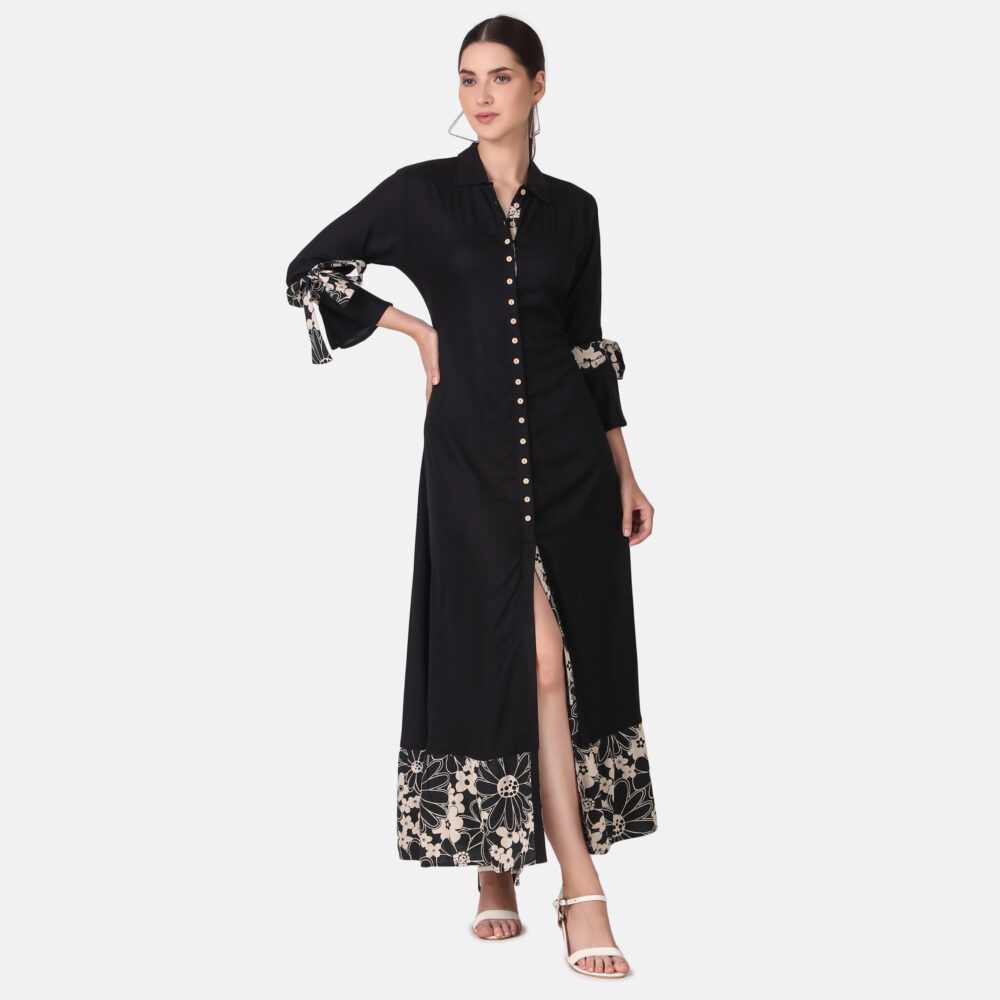 Rayon Front Slit Dress - Image 10