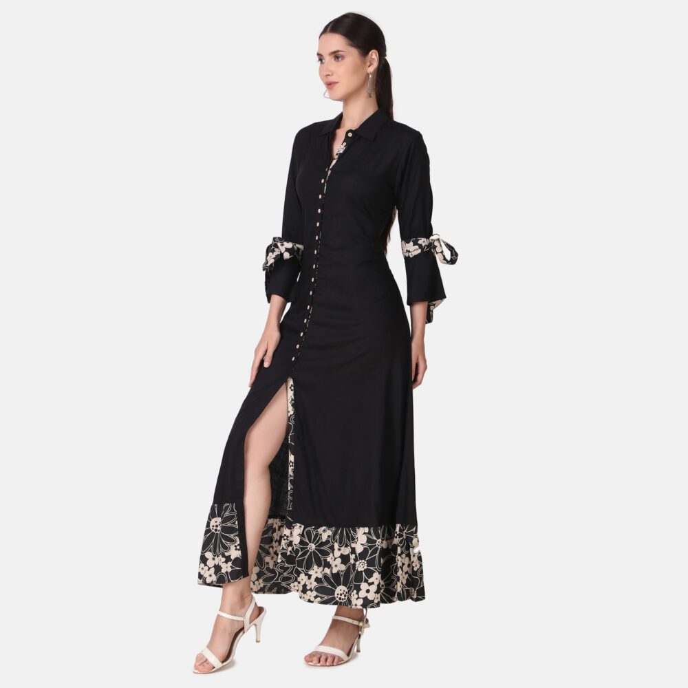 Rayon Front Slit Dress - Image 11