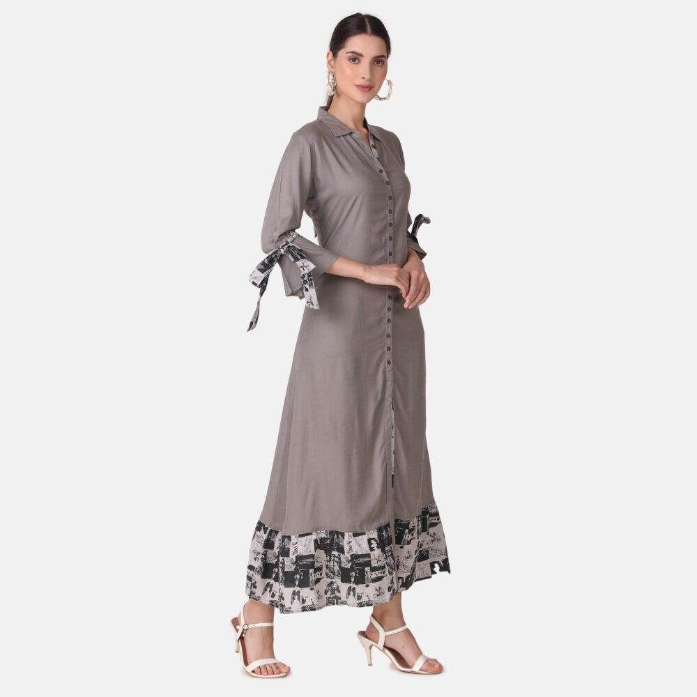 Rayon Front Slit Dress - Image 18