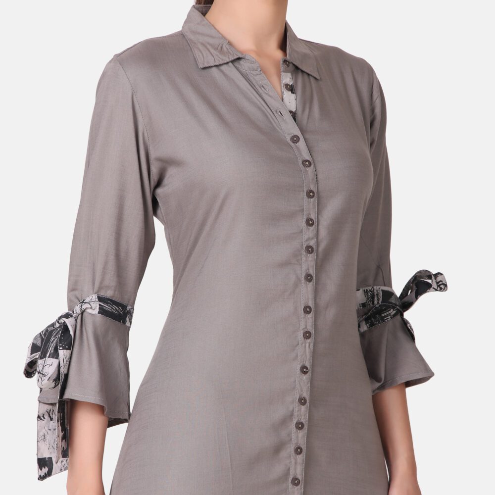 Rayon Front Slit Dress - Image 19