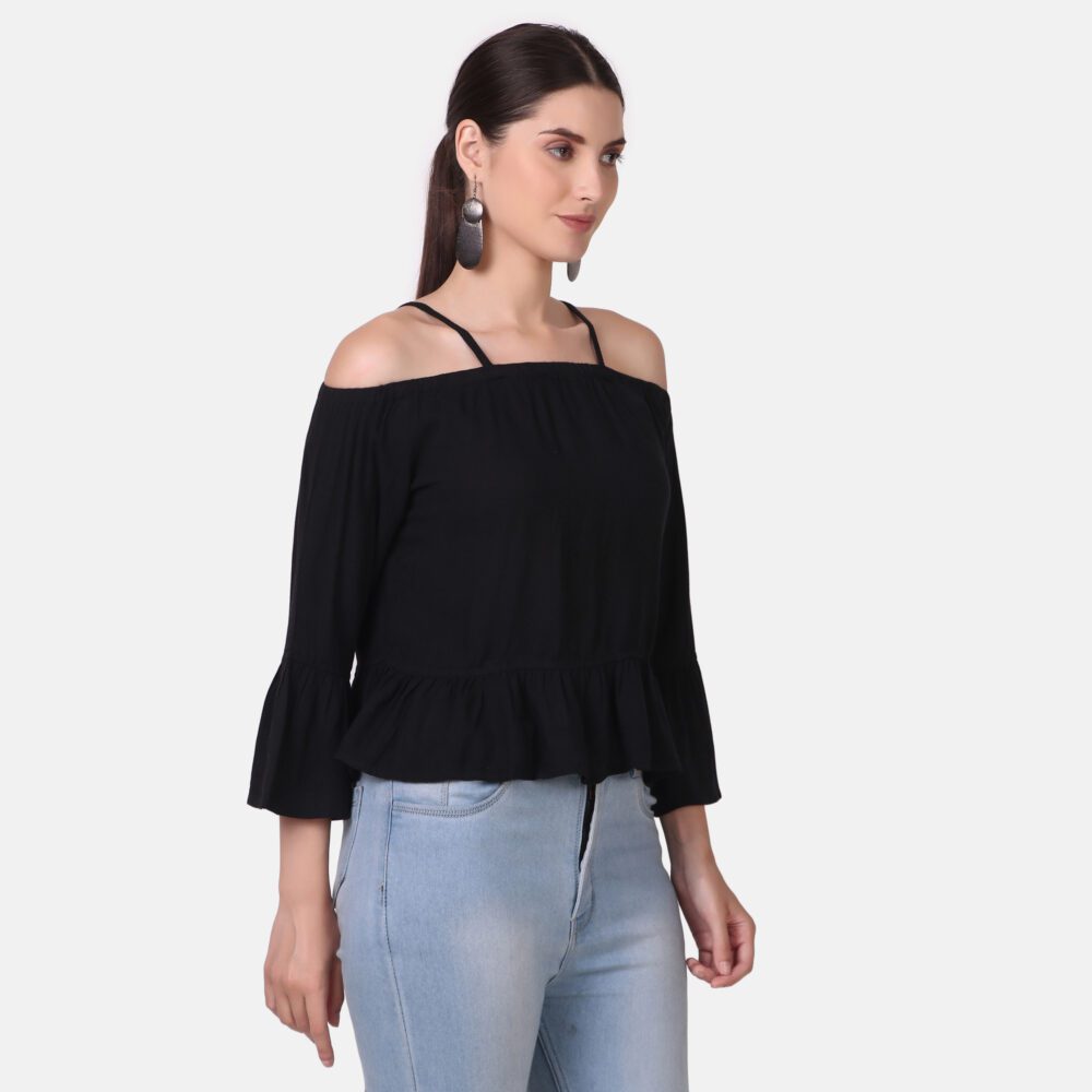 Off-Shoulder Cotton Rayon Top - Image 5