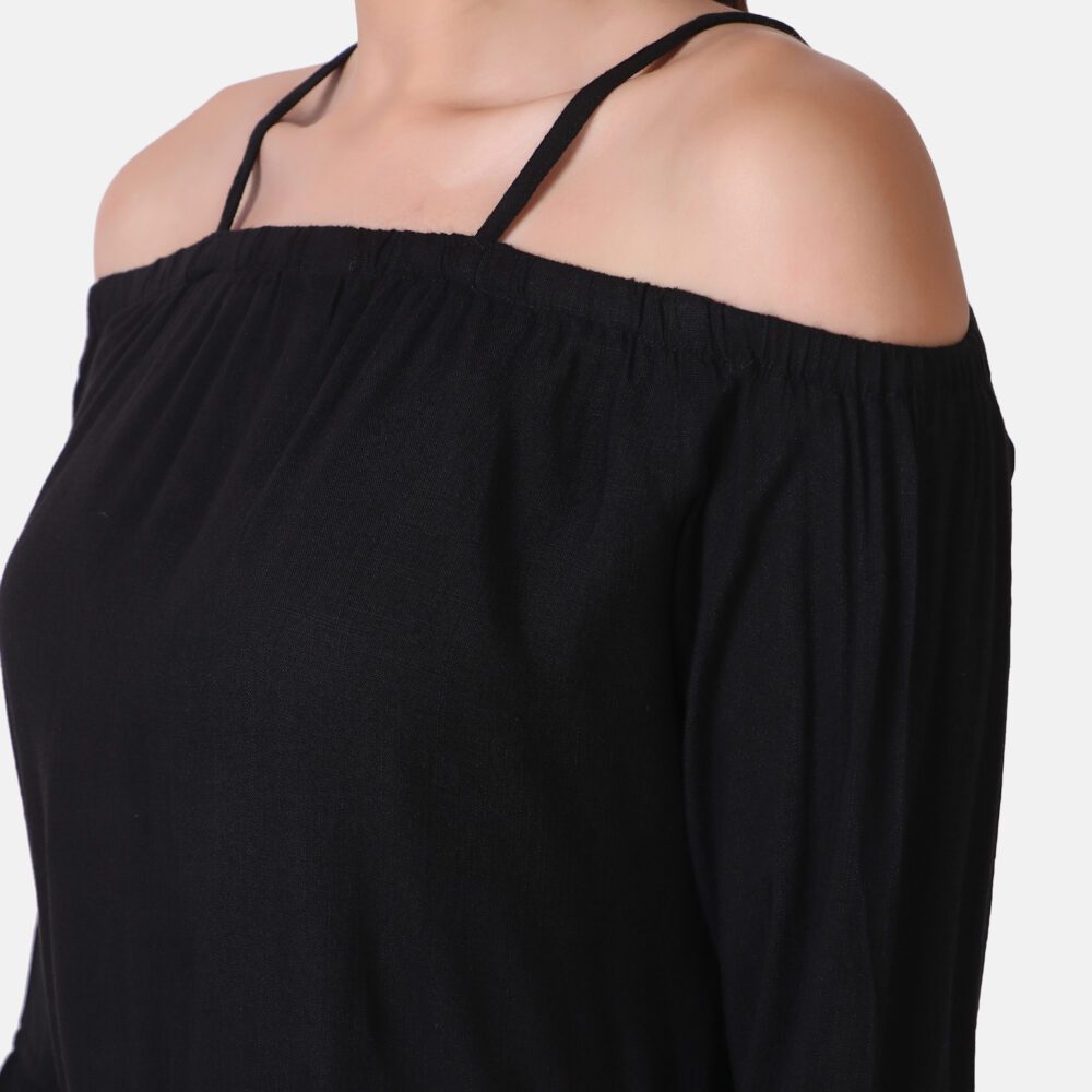 Off-Shoulder Cotton Rayon Top - Image 6