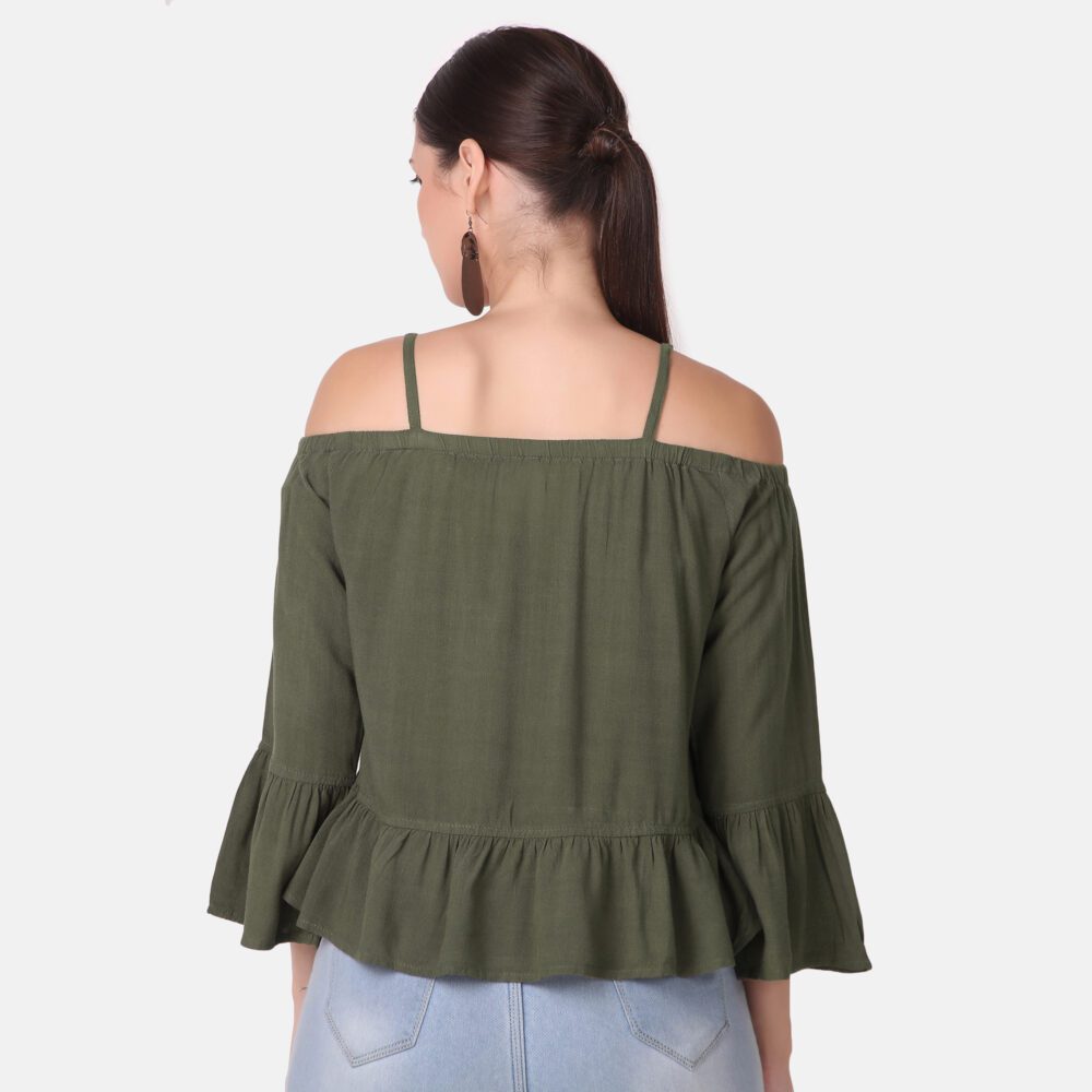 Off-Shoulder Cotton Rayon Top - Image 8