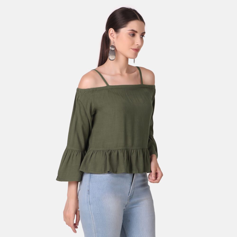 Off-Shoulder Cotton Rayon Top - Image 12