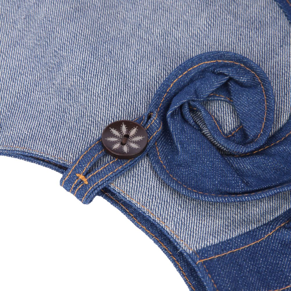 Denim Flower Tote Bag - Image 5