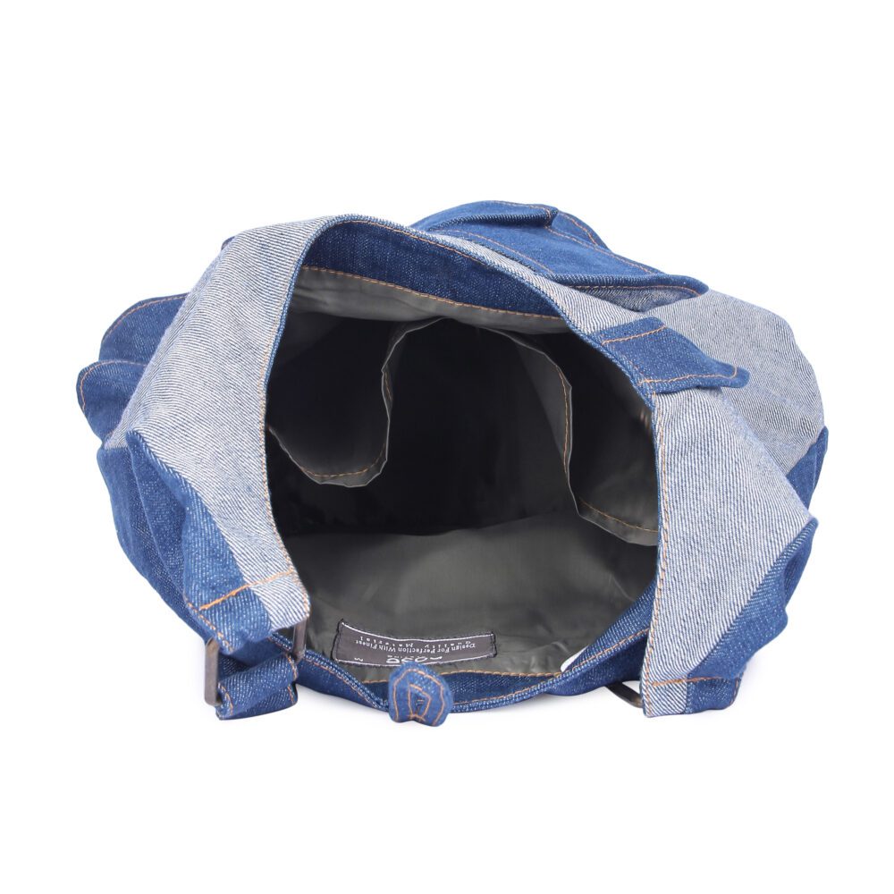Denim Flower Tote Bag - Image 6