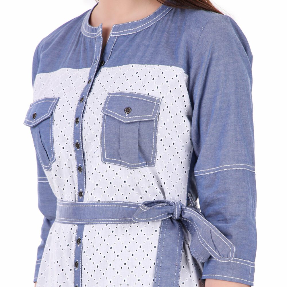 Cotton Kurti Blue - Image 7